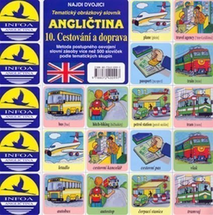 Najdi dvojici - Angličtina - 10. Cestování a doprava