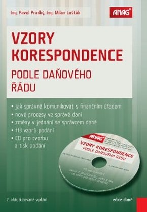 Vzory korespondence podle daňového řádu + CD