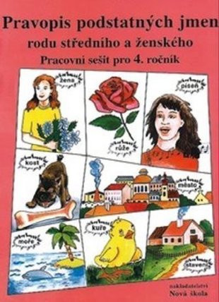 Pravopis podstatných jmen rodu stř. a žen.