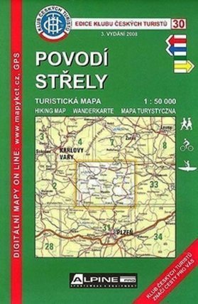 KČT 30 - Povodí Střely / turistická mapa