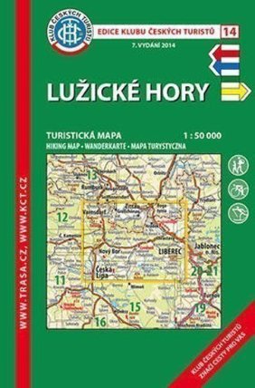 Lužické hory /KČT 14 1:50T Turistická mapa