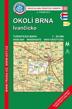 Okolí Brna, Ivančicko /KČT 83 1:50T Turistická mapa