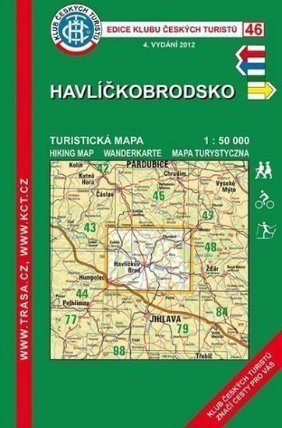 Havlíčkobrodsko /KČT 46 1:50T Turistická mapa