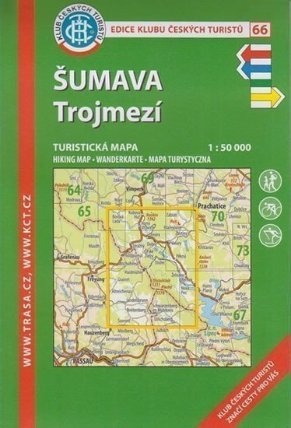 Šumava-Trojmezí 1:50T/KČT 66 turistická mapa