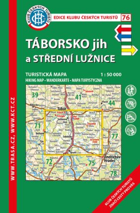 KČT 76 Táborsko jih,stř.Lužnice 1: 50 000
