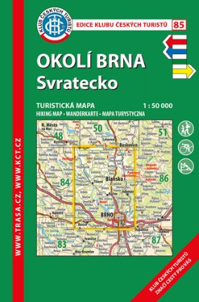KČT 85 Okolí Brna, Svratecko 1:50 000 / turistická mapa