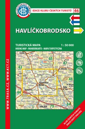 KČT 46 Havlíčkobrodsko 1:50 000 / turistická mapa