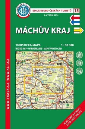 KČT 15 Máchův kraj 1:50 000/ 8. vydání 2023