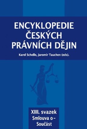 Encyklopedie českých právních dějin, XIII. svazek Smlouva o - Součást