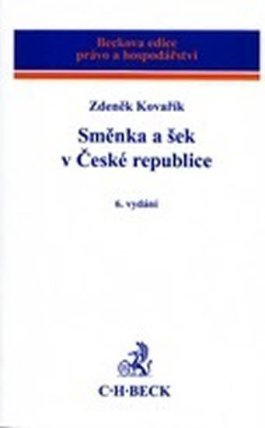 Směnka a šek v České republice. 6. vydání