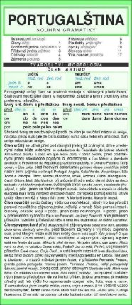 PORTUGALŠTINA souhrn gramatiky