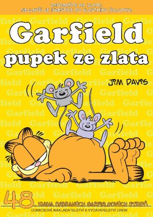 Garfield pupek ze zlata (č. 48)