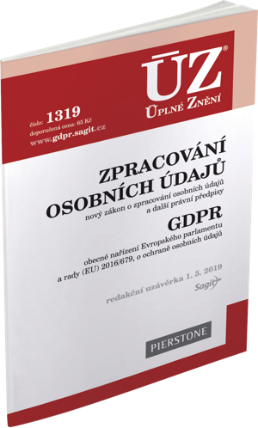 ÚZ č. 1319 - Zpracování osobních údajů, GDPR