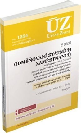 ÚZ č. 1354 - Odměňování státních zaměstnanců 2020