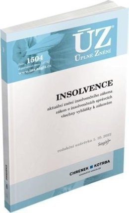 ÚZ č. 1504 - Insolvence