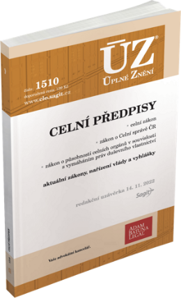 ÚZ č. 1510 - Celní předpisy