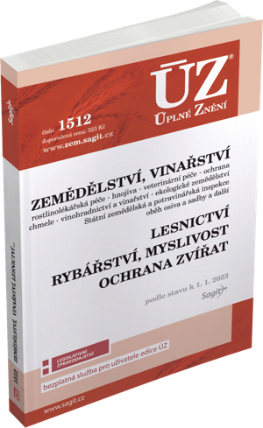 ÚZ č. 1512 - Zemědělství, Vinařství, Lesnictví, Myslivost, Rybářství, Ochrana zvířat