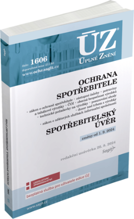 ÚZ č. 1606 - Ochrana spotřebitele, spotřebitelský úvěr, požadavky na výrobky, ČOI, Služby 
