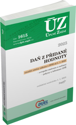 ÚZ č. 1615 - Daň z přidané hodnoty, 2025