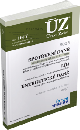 ÚZ 1617 Spotřební daně, 2025