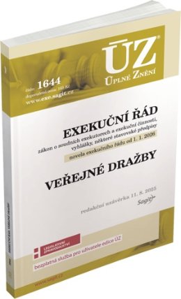 ÚZ 1644 Exekuční řád, veřejné dražby
