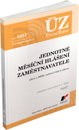 ÚZ 1681 Jednotné měsíční hlášení zaměstnavatele