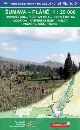 Šumava Pláně 1:25 000 Turistické mapy pro každého 66