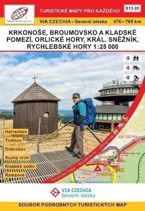 VIA CZECHIA Severní stezka Krkonoše - Rychleby 1:25000