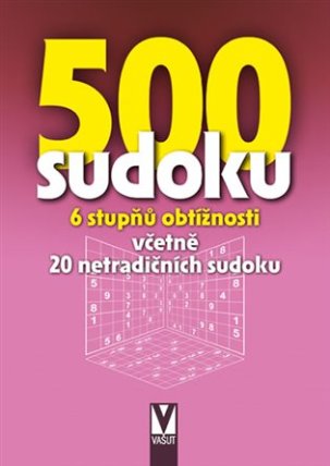 500 sudoku - 6 stupňů obtížností (růžová)