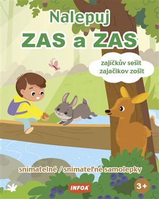 Nalepuj ZAS a ZAS Zajíčkův sešit / zajačikov zošit snímatelné / snímateľné samolepky