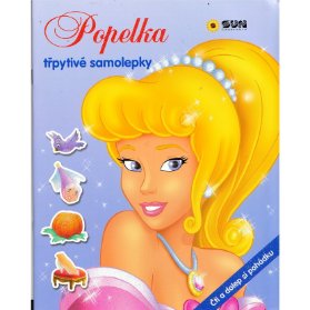 Popelka se třpytivými samolepkami