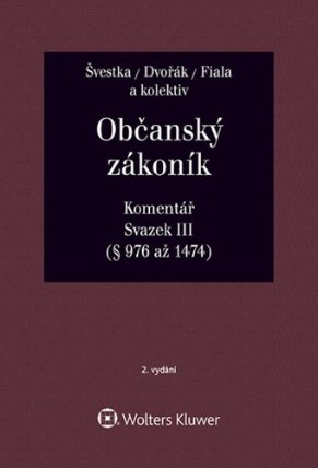 Občanský zákoník Komentář Svazek II