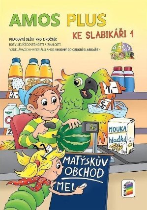 AMOS PLUS KE SLABIKÁŘI 1 se samolepkami &nbsp;(barevný pracovní sešit)