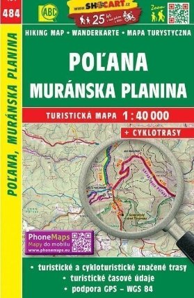 484 Poľana, Muránska planina 1:40 000