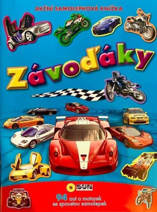 Akční samolepková knížka Závoďáky