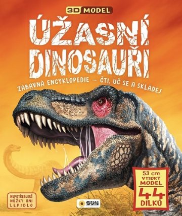 Úžasní dinosauři - Zábavná encyklopedie - Čti uč se a skládej (Dárkový box - kniha + model
