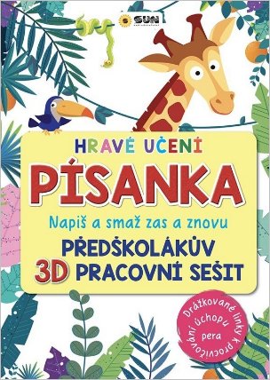 Hravé učení Písanka - Napiš a smaž zas a znovu - Drážkované linky a tužka
