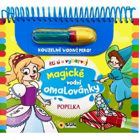 Čti a vybarvuj - POPELKA - Magické vodní omalovánky
