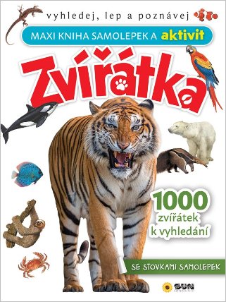 Maxi kniha samolepek a aktivit Zvířátka