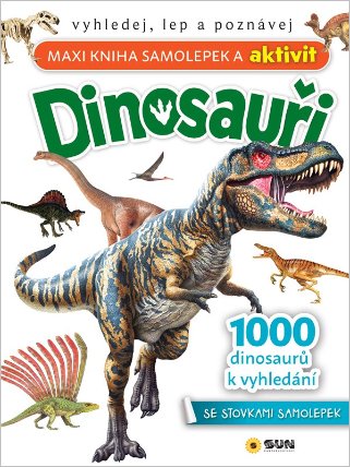Maxi kniha samolepek a aktivit Dinosauři