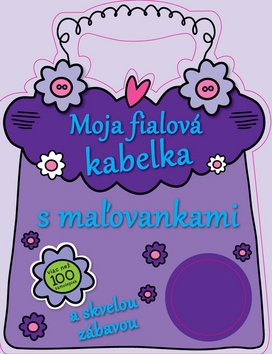 Moja fialová kabelka s maľovankami