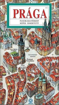 Praha - panoramatická mapa ATP maďarsky