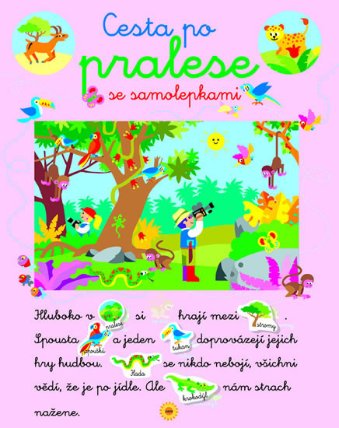 Cesta po pralese - se samolepkami
