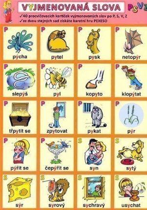 Vyjmenovaná slova - PSVZ
