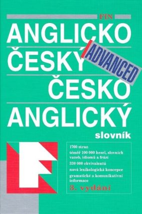 Anglicko český česko anglický slovník Advanced FIN