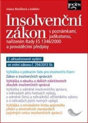 Insolvenční zákon s poznámkami a judikaturou (2. aktualizované vydání)