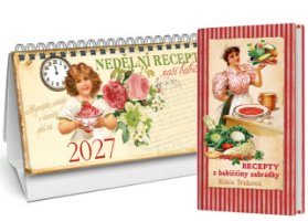 Kalendář 2027 Nedělní menu + Recepty z babiččiny zahrádky
