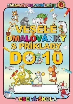 Veselé omalovánky s příklady do 10