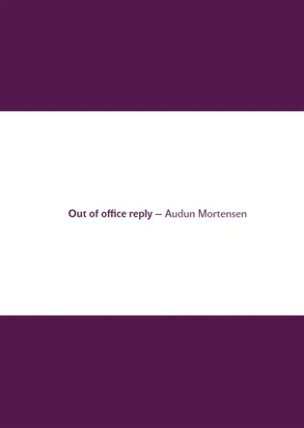 Out of office reply