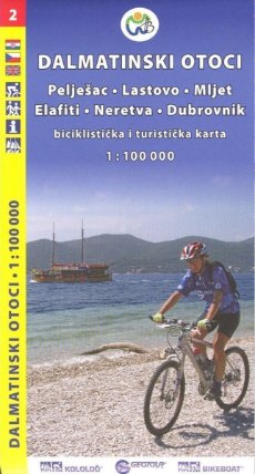 Dalmátské pobřeží jih (Pelješac, Lastovo, Mljet, Elafiti, Neretva, Dubrovnik) /cykloturist